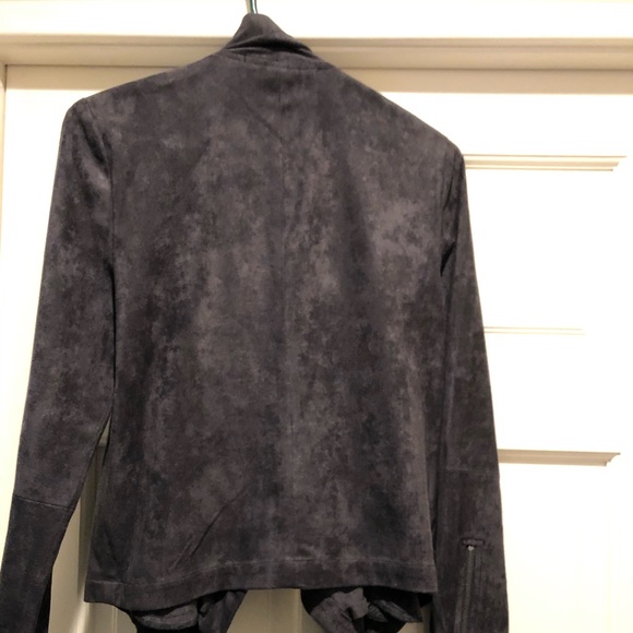 Cupcakes & Cashmere Chyla Faux Suede Jacket Gray S - Picture 5 of 5